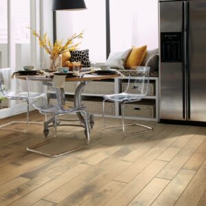 Hardwood flooring in breakfast nook | Fairmont Flooring