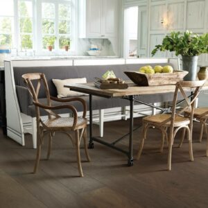 Hardwood flooring in a dining area | Fairmont Flooring