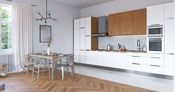 White cabinets | Fairmont Flooring
